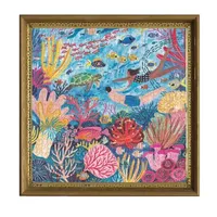 Eeboo Piece And Love Coral Reef 1000 Piece Square Adult Jigsaw Puzzle Puzzle