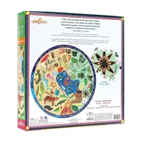 Eeboo Piece And Love Biodiversity 500 Piece Adult Round Jigsaw Puzzle Puzzle