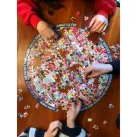 Eeboo Piece And Love Women March! 500 Piece Round  Circle Jigsaw Puzzle Puzzle