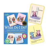 Eeboo What Do I Do? Conversation Flashcards 50-pc. Card Game