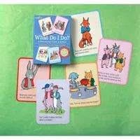 Eeboo What Do I Do? Conversation Flashcards 50-pc. Card Game