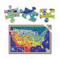 Eeboo This Land Is Your Land 100 Piece Puzzle Puzzle