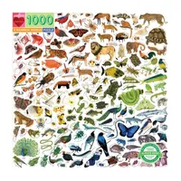 Eeboo Piece And Love A Rainbow World 1000 Piece Square Adult Jigsaw Puzzle Puzzle