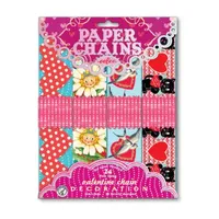 Eeboo Valentine Paper Chain - 120 Links Paper Craft