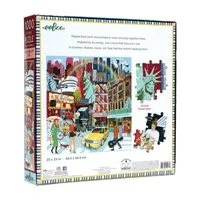 Eeboo Piece And Love New York Life 1000 Piece Square Adult Jigsaw Puzzle  23 X 23 When Finished Puzzle