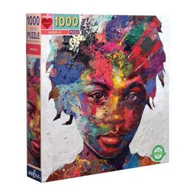 Eeboo Piece And Love Angela 1000 Piece Square Adult Jigsaw Puzzle  23 X 23 When Finished Puzzle