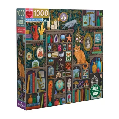 Eeboo Piece And Love Alchemist Cabinet 1000 Piece  Square Jigsaw  Puzzle  23" X 23" Square By Illustrator Vasilisa Romanenko Puzzle
