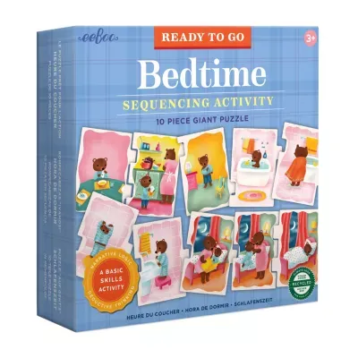 Eeboo Ready To Go Puzzle - Bedtime Sequencing Activity Puzzle