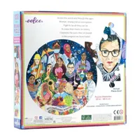 Eeboo International Women'S Day 100 Piece Round Puzzle  23" In Diameter Puzzle