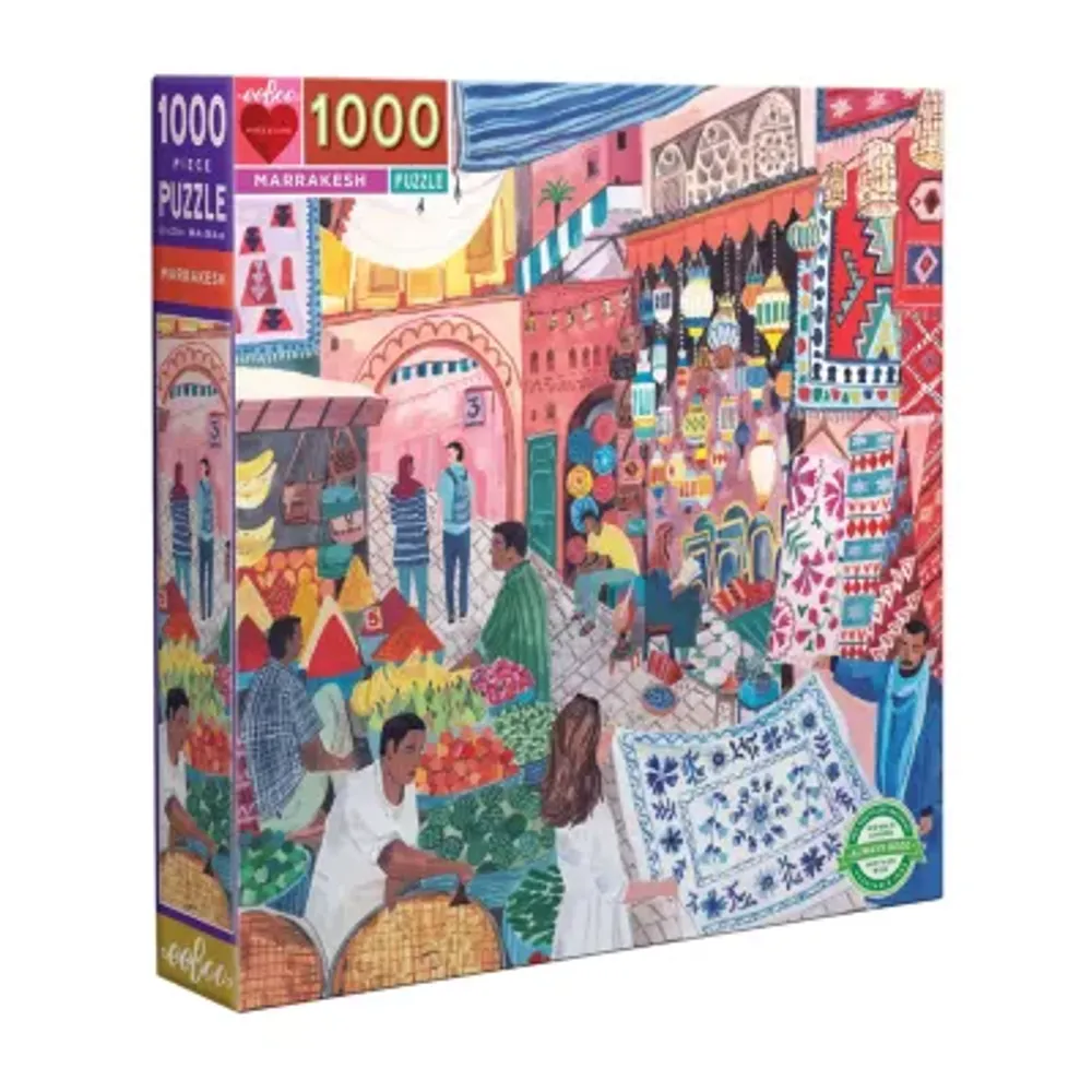 Eeboo Piece And Love Marrakesh 1000 Piece Square Jigsaw Puzzle  23" X 23" Square Puzzle