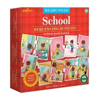 Eeboo Ready To Go Puzzle - School - Sequencing Activity Puzzle