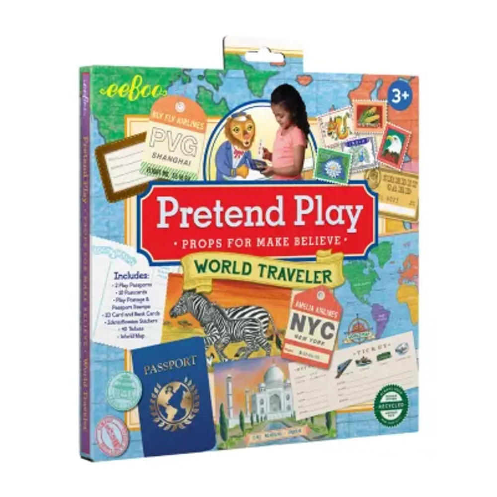 Eeboo World Traveler Pretend And Role Play Activity Set