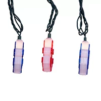 Kurt Adler UL 10-Light Red and Blue Anchor Light Set