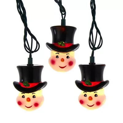 Kurt Adler UL 10-Light Snowman Head Light Set