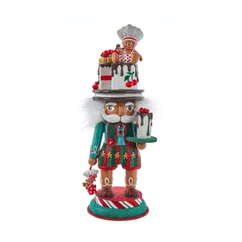 Kurt Adler 15-Inch Hollywood Nutcracker with Gingerbread Baker Hat