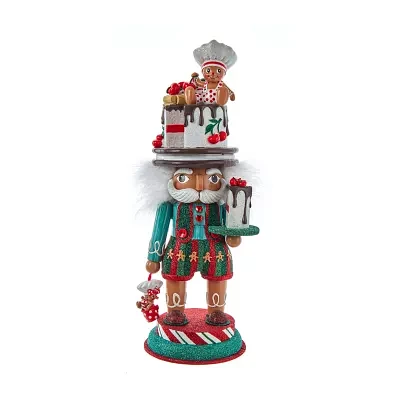 Kurt Adler 15-Inch Hollywood Nutcracker with Gingerbread Baker Hat