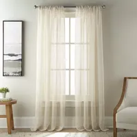 Stratford Park Jenna Sheer Rod Pocket Set of 2 Curtain Panel