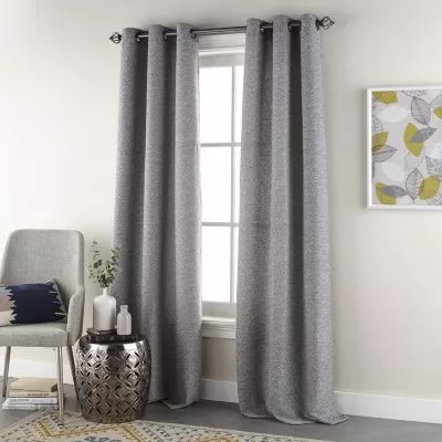 Stratford Park Jessica Blackout Grommet Top Set of 2 Curtain Panel