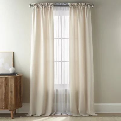 Stratford Park Erin Light-Filtering Rod Pocket Set of 4 Curtain Panel