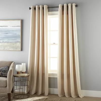 Stratford Park Laurie Blackout Grommet Top Single Curtain Panel