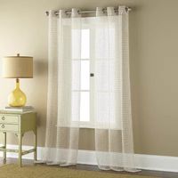 Stratford Park Paulina Sheer Grommet Top Set of 2 Curtain Panel