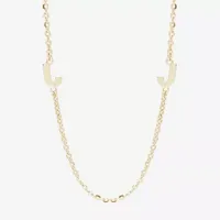 14K Gold Over Silver 16 Inch Solid Cable Chain Necklace