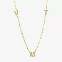 14K Gold Over Silver 16 Inch Solid Cable Chain Necklace