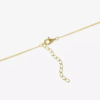 Womens 14K Gold Over Silver Name Necklace