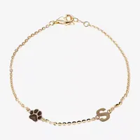 14K Gold Over Silver / Inch Solid Cable Id Bracelet