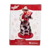 Kurt Adler 7.5" Fabriche Cowboy Ralphie Christmas Tabletop Decor