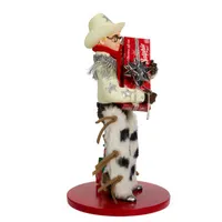 Kurt Adler 7.5" Fabriche Cowboy Ralphie Christmas Tabletop Decor