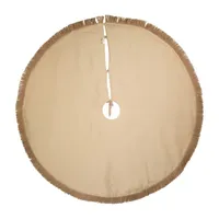 Kurt Adler 54in Jute Macrame Snowflake Indoor Tree Skirt