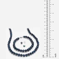 Black Cultured Freshwater Pearl Sterling Silver 3-pc. Jewelry Set