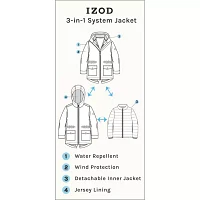 IZOD Little Girls Heavyweight 3-In-1 Jacket