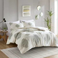 INK+IVY Tahli Cotton Blend 3-pc. Midweight Comforter Set