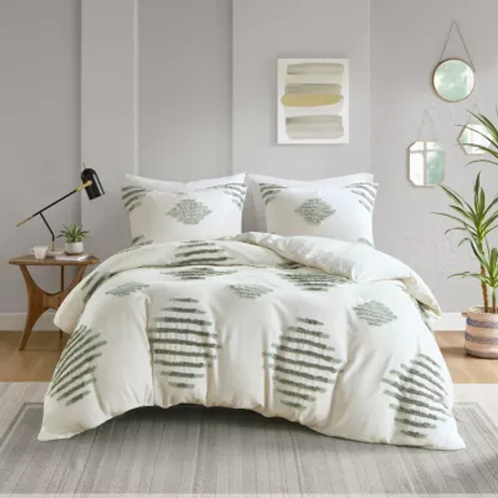 INK+IVY Tahli Cotton Blend 3-pc. Duvet Cover Set