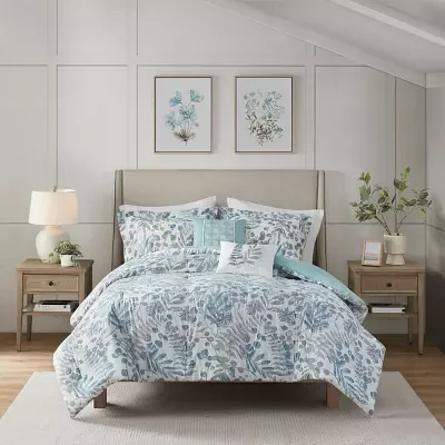 Madison Park Kairi Seersucker 5-pc. Midweight Comforter Set