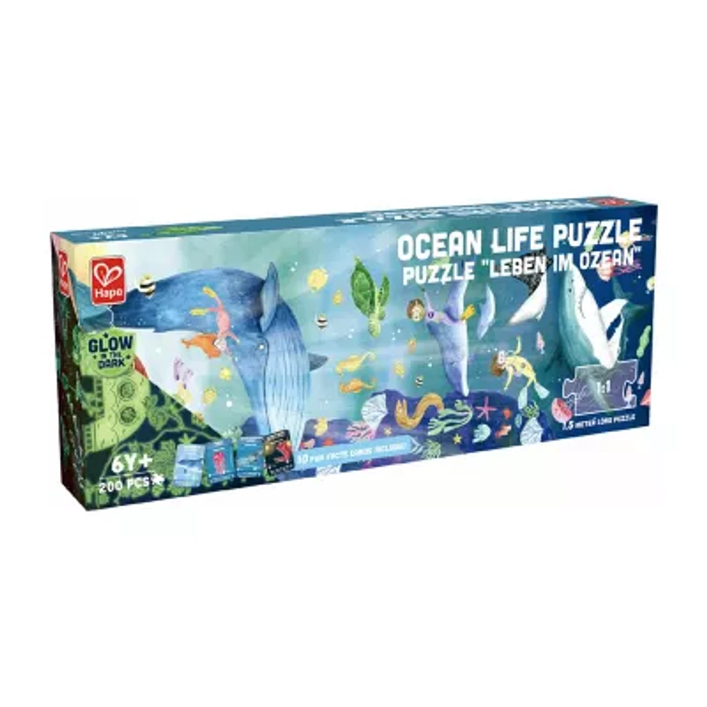 Hape Glow-In-The-Dark Puzzle: Ocean Life Puzzle