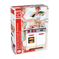 Hape White Gourmet Kitchen: Equipped Play Kitchen