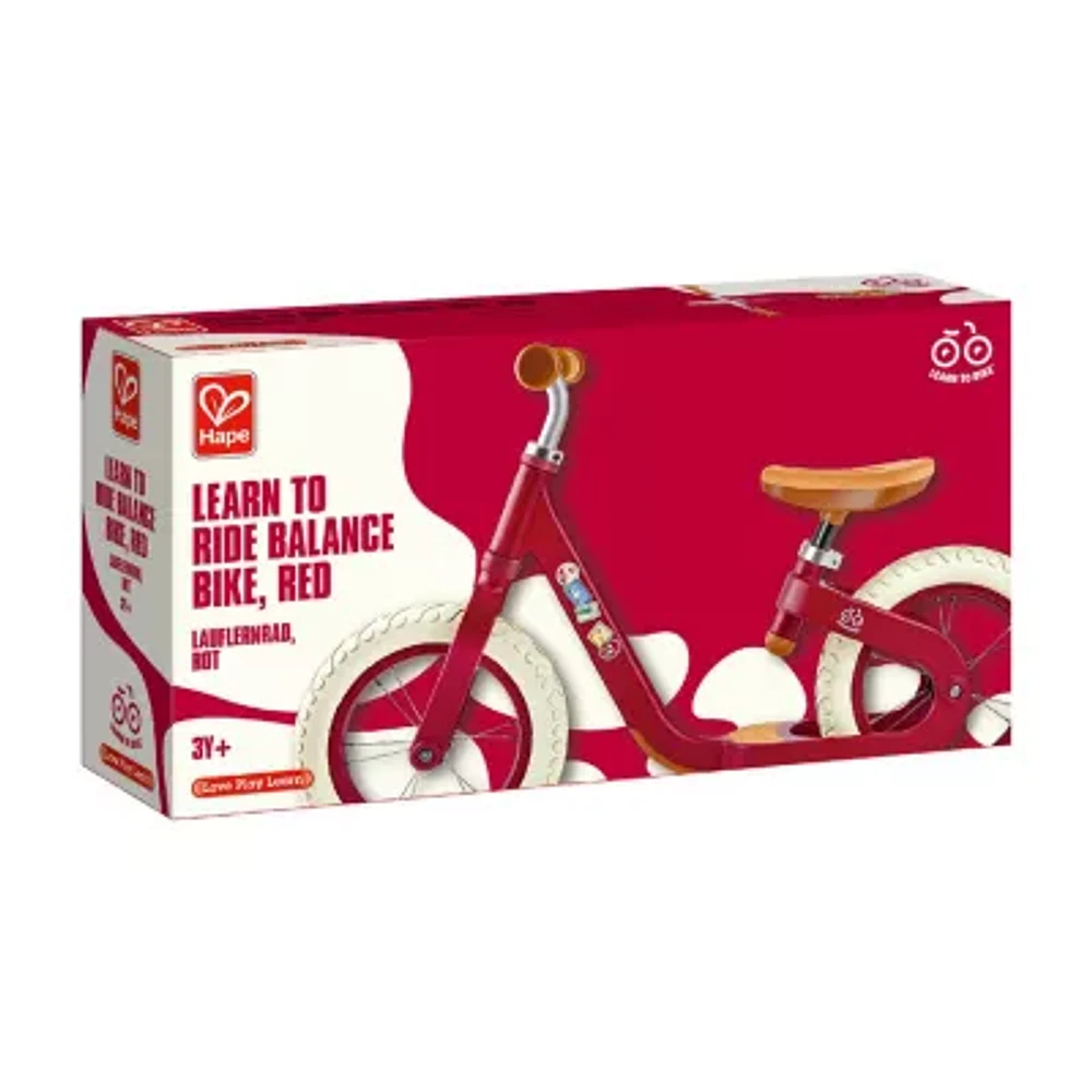 Hape Get Up & Go: Balance Bike - Red Bicycle