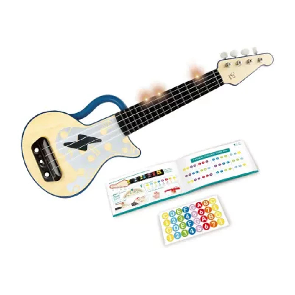 Hape Learn With Lights Ukulele Blue