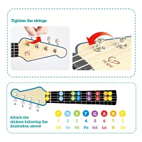 Hape Learn With Lights Ukulele Blue