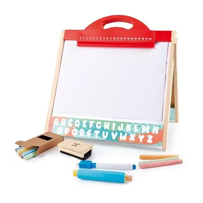 Hape Store & Go Easle: Double-Sided 5-pc. Easel