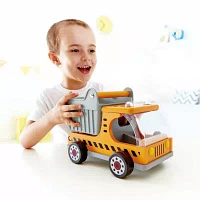 Hape Dumper Truck - Yellow Discovery Toy