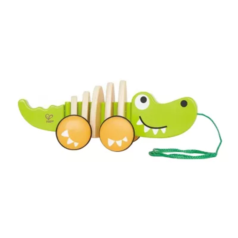 Hape Walk-A-Long Croc - Green Discovery Toy