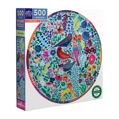 Eeboo Piece & Love Four Birds Puzzle Puzzle