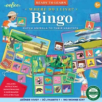 Eeboo Where Do I Live Bingo Board Game