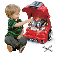 The Bubble Factory Motor Car Engine Workshop Red City Truck