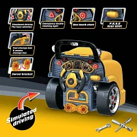 The Bubble Factory Motor Car Engine Workshop Yellow Bus