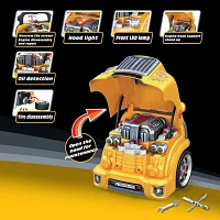 The Bubble Factory Motor Car Engine Workshop Yellow Bus